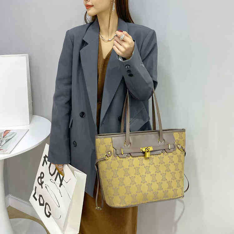 

Premium texture bag women's large capacity denim Embroidered Tote Hand shopping Handbag sale, Khaki