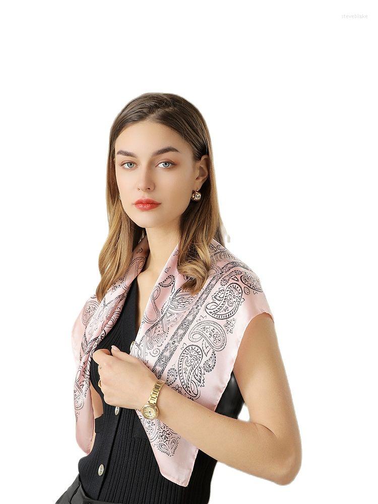 

Scarves Designer Square Silk Scarf 2022 Summer Pattern Diagonal Printing 70 Women's Hijab Fashion Floral Wholesale