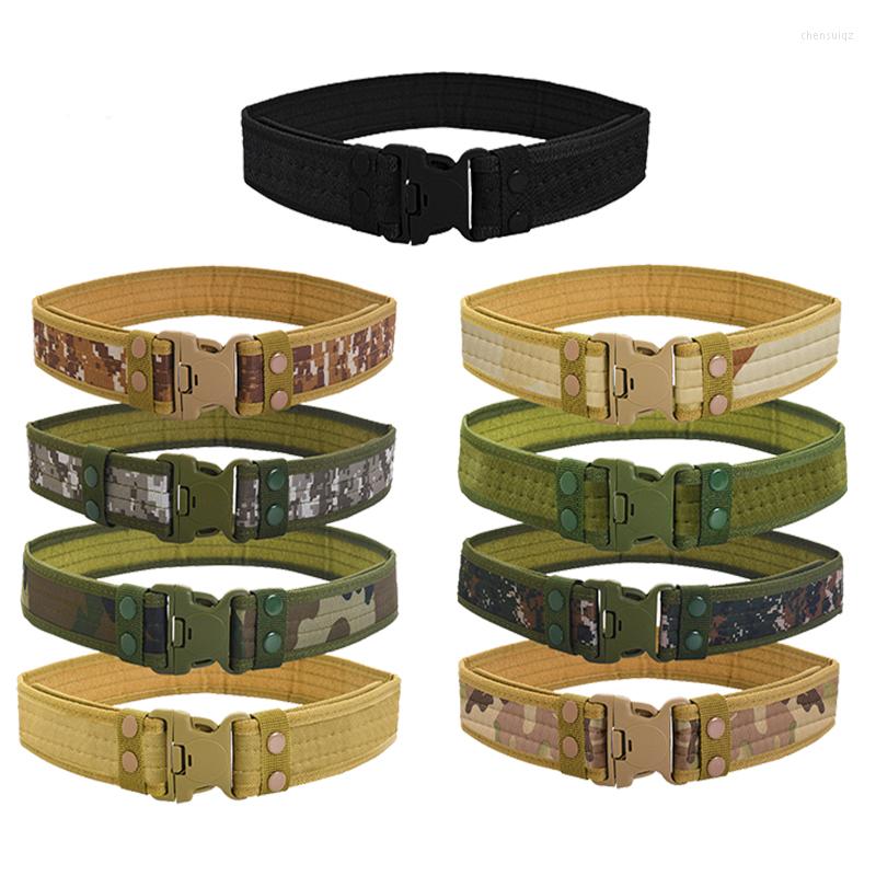 

Belts 5.0CM Wide 130cm Mens Army Belt Tactical Military Nylon Waist Quick Release Outdoor Hunting Training Strong For Men, Black