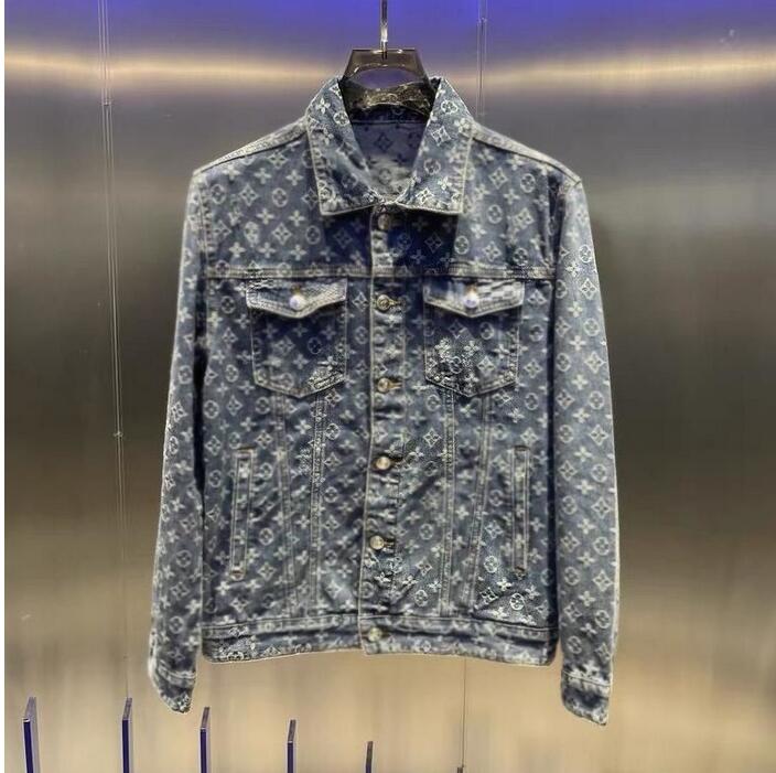 

new Casual Fashion Men's jacket coat brand Designer Jeans Jackets -4XL, C22