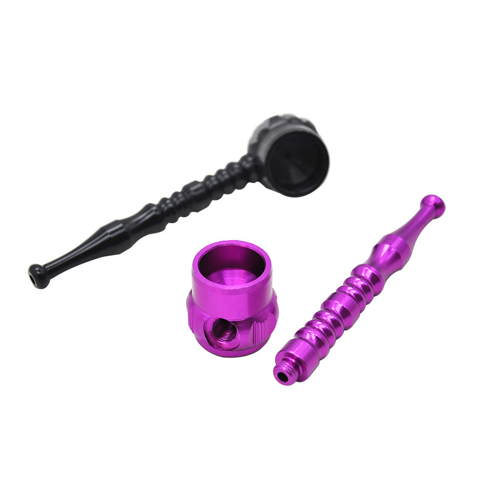 

Metal pipe smoke shop Smoking Accessories Aluminum Creative Kettle Pipe Mini ni Cigarette removable portable bongs