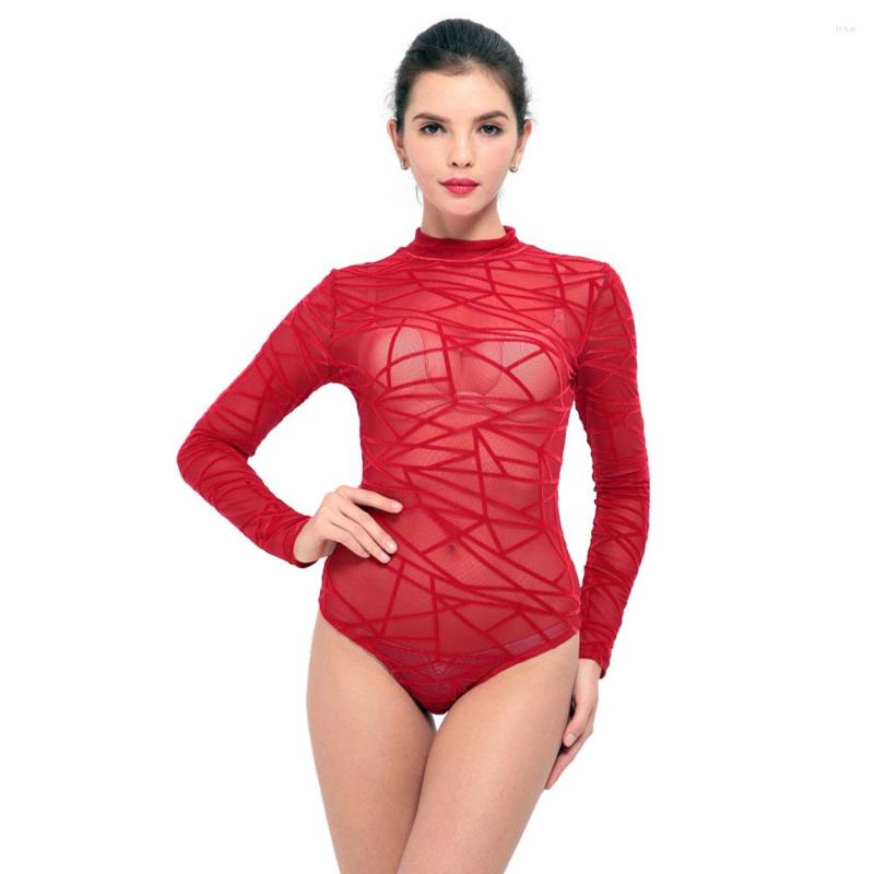 

Women's Two Piece Pants Sexy Red Lady Under Jumpsuits Long Sleeve Casual Women Mini Bodysuits, La19501jumpsuits