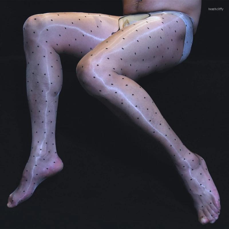 

Men's Socks Sexy Ultra Thin 1D Men COCKring Stockings Pantyhose Oil Shiny U Convex Pouch Tight Silky Plane With JJ Sleeve Gay Wear, Beige