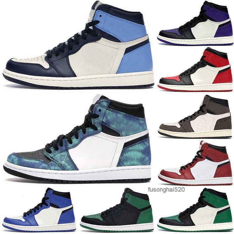 

2022 Classic Men's Basketball Shoes 1s Sports 1 Sneakers Obsidian Game Royal Top 3 Shadow Pine Green Dark Mocha Unc Tie Dye Bred Toe Jordon, Twist