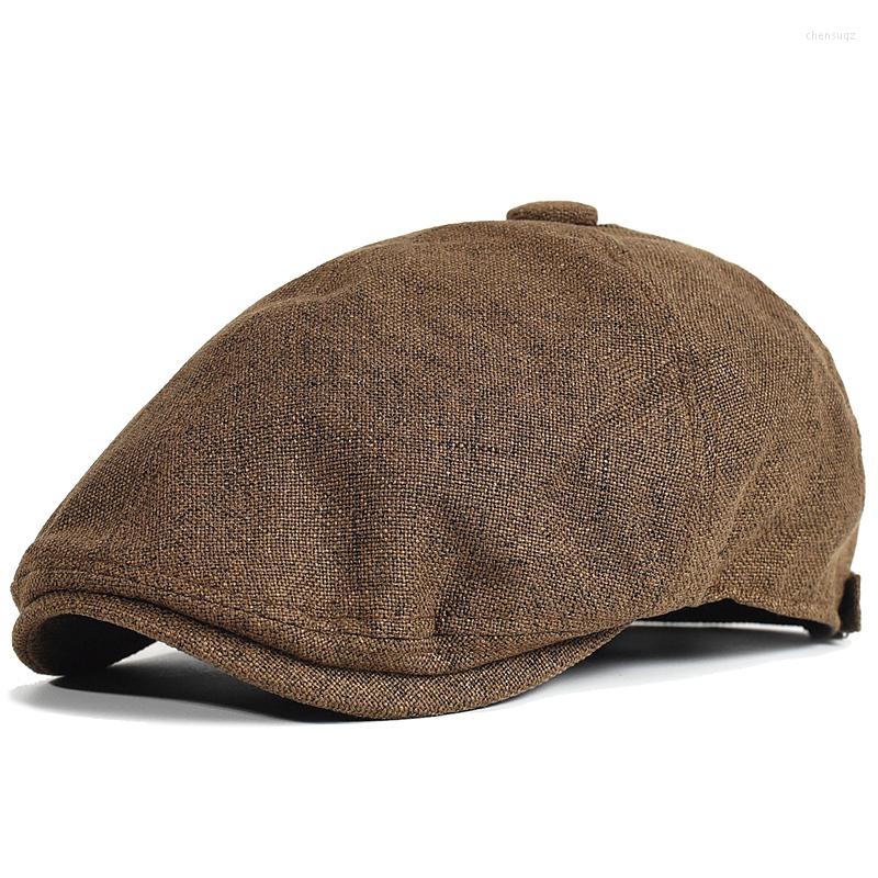 

Berets Men's Outdoor Breathable Sboy Cap Flat Hats Solid Duckbill Vintage Gatsby Beret Hat Women, Black