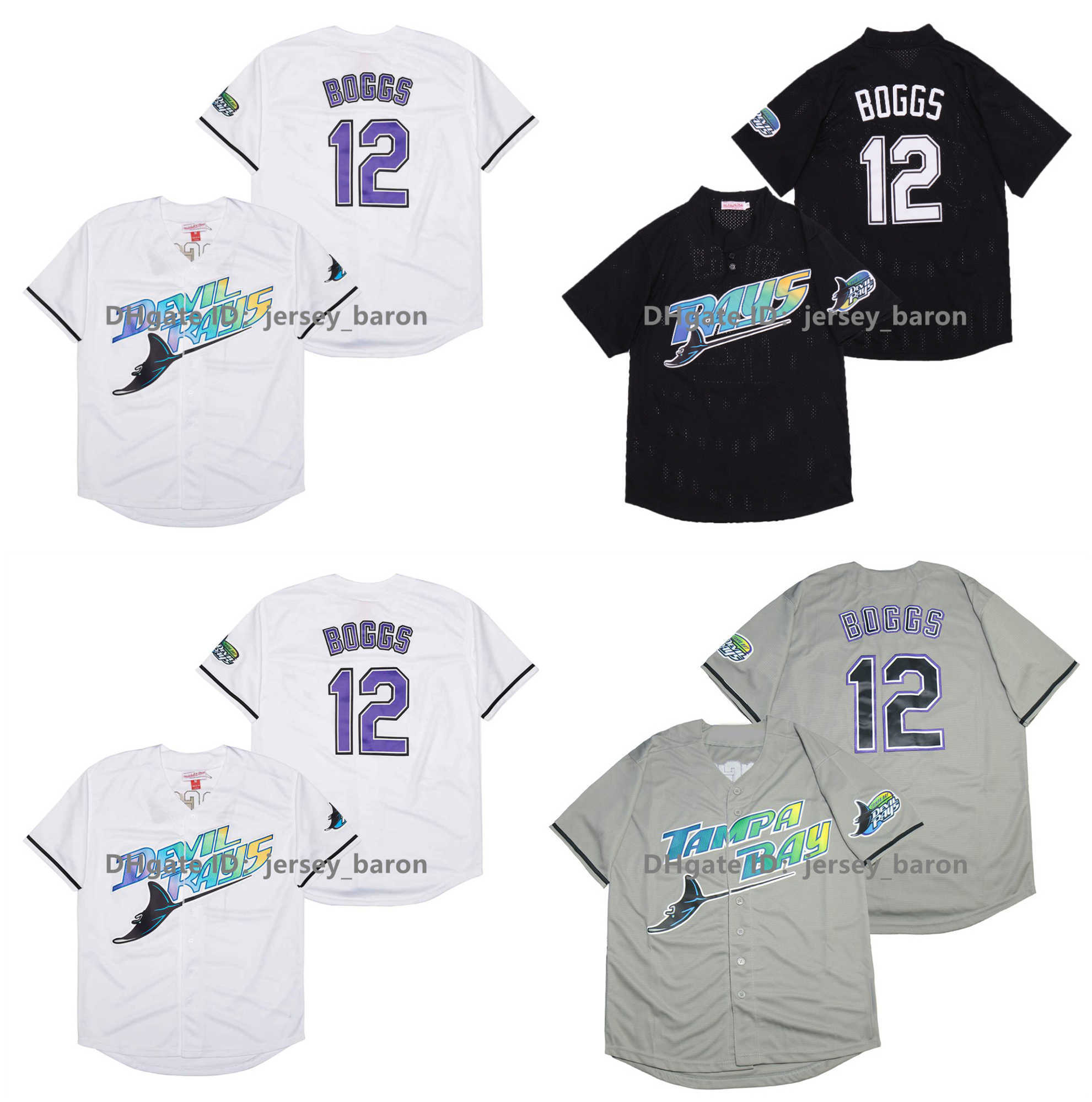 

Vintage Devil Rays Baseball Jersey 12 Wade Boggs 33 Jose Canseco 3 Evan Longoria 5 Wander Franco 29 Fred McGriff Tony Saunders 39 Hernandez, Kids size s-xl