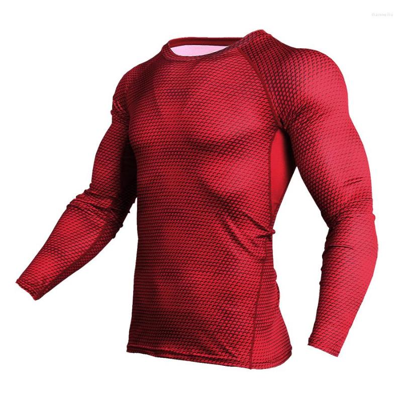 

Yoga Outfit 2022Mens Compression Shirts Bodybuilding Skin Tight Long Sleeves Jerseys Clothings MMA Crossfit Exercise Workout Fitness Sportsw, Black