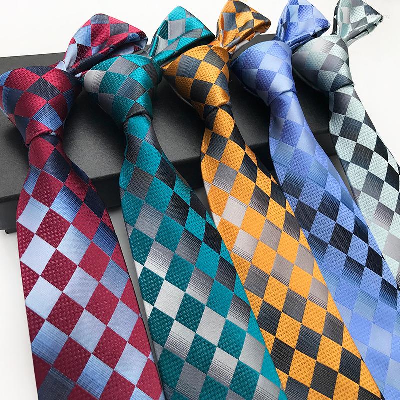 

Bow Ties High Quality Polyester Jacquard Plaid Fashion Dress Business Tie Original Explosion Models 2022 Simple Personality