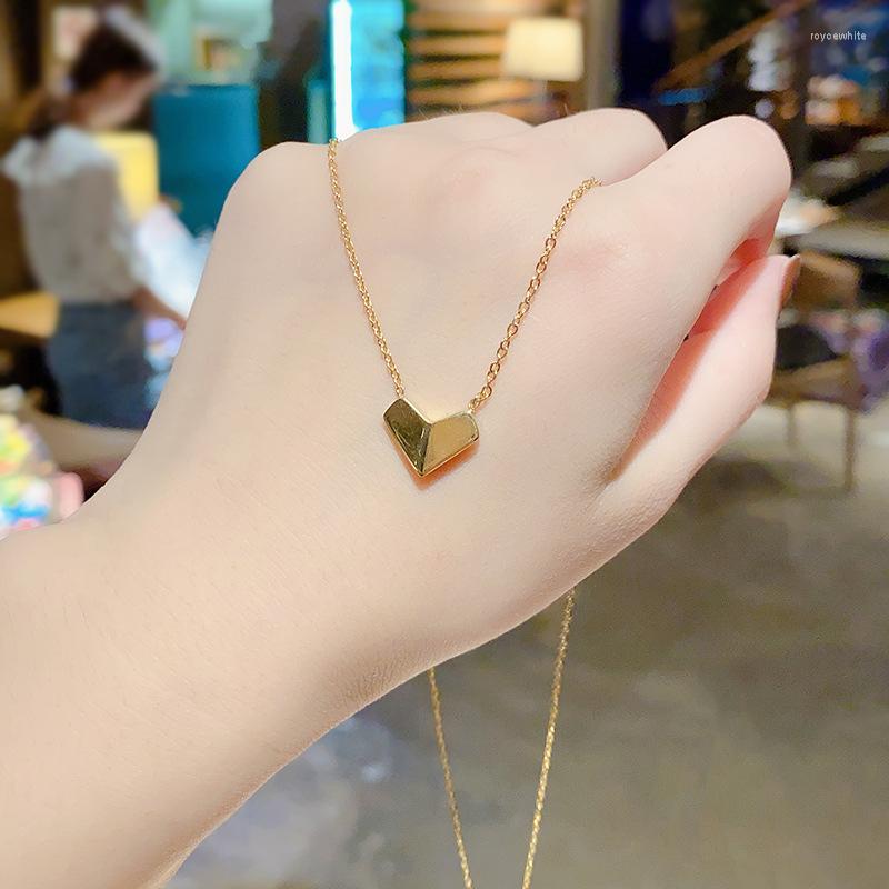 

Chains Necklace Female Simple Fashion All-match Love Titanium Steel Lady Commuter Trend Personality Temperament Chain Women