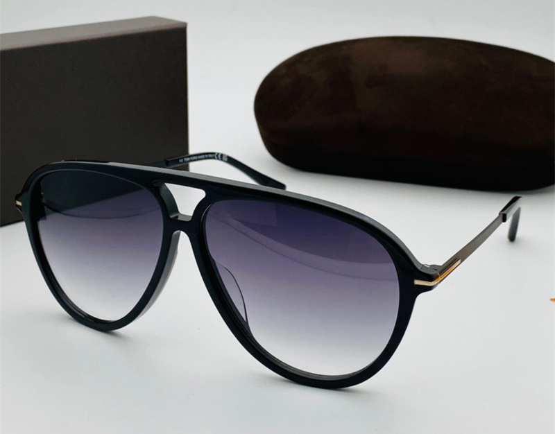 

Fashion designer 909 mens sunglasses vintage classic pilot shape acetate glasses outdoor trendy versatile style Anti-Ultraviolet come with box