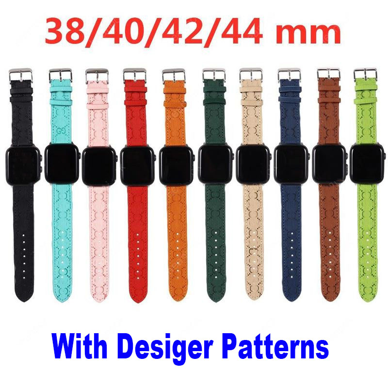 

Luxury G Designer Watch Straps Band Bands Watchband Leather Stras Bracelet Fashion Stripes Designs Watchbands 38Mm 40Mm 41Mm 42Mm 44Mm 45Mm Iwatch 2 3 4 5 6 7 watchband