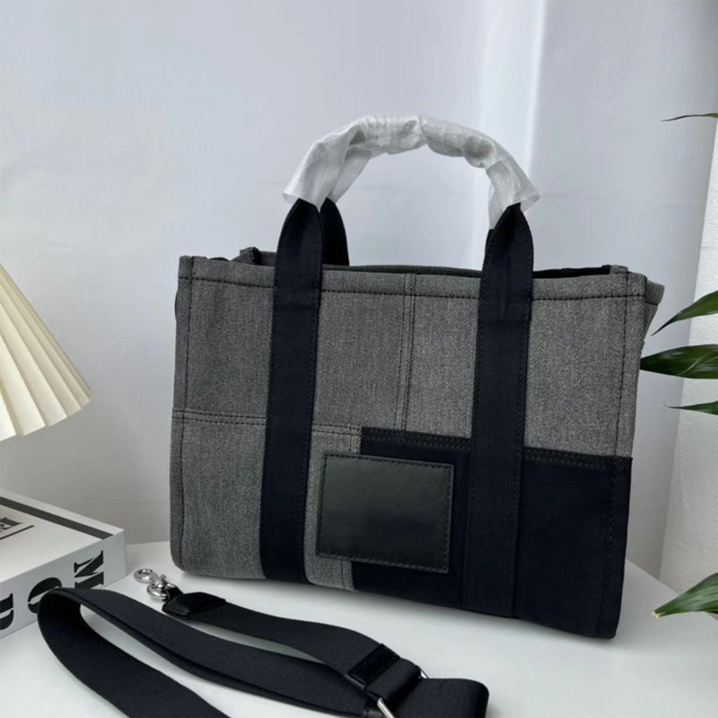 Fashion Women Tote Bags Canvas Handbag luxury Bag Lady Handbags Designer Crossbody Plain Letter Black MM-image-819195860
