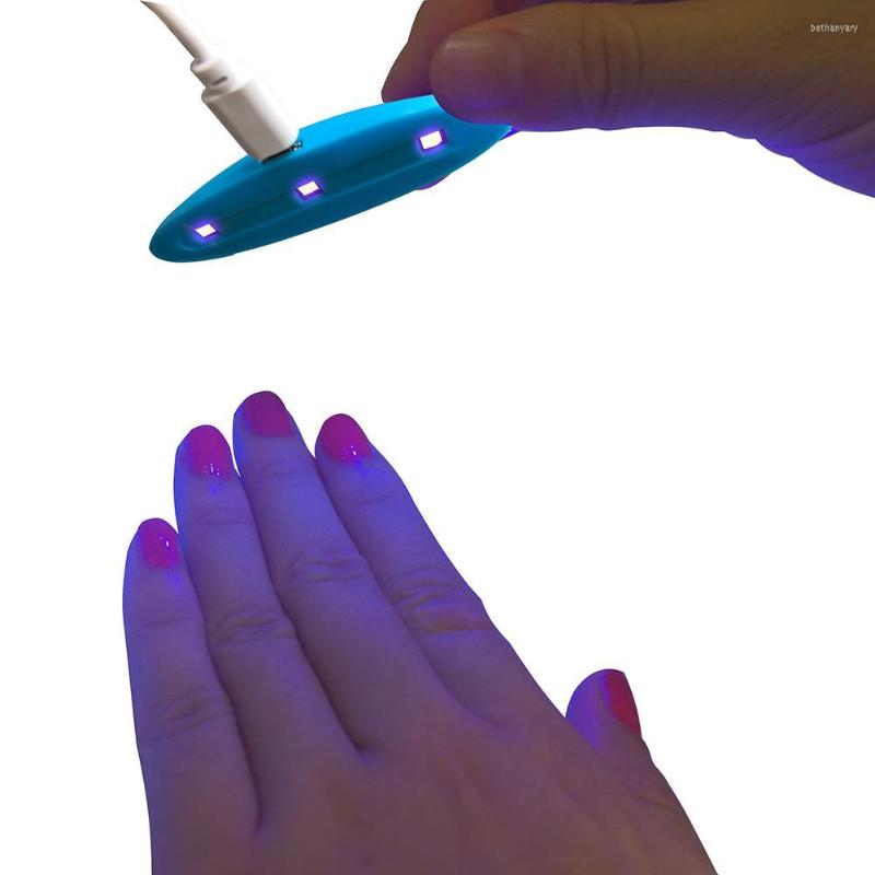

Nail Dryers 6W USB Mini UV Gel Curing Lamp Light Polish Dryer Art Machine Nails Fan Use Tool For, Blue