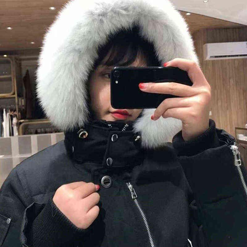 MOOSE KNUCKLES Down jacket Men's fur collar parka winter waterproof white duck coat moose cloak Fashion men and women lovers keep warm