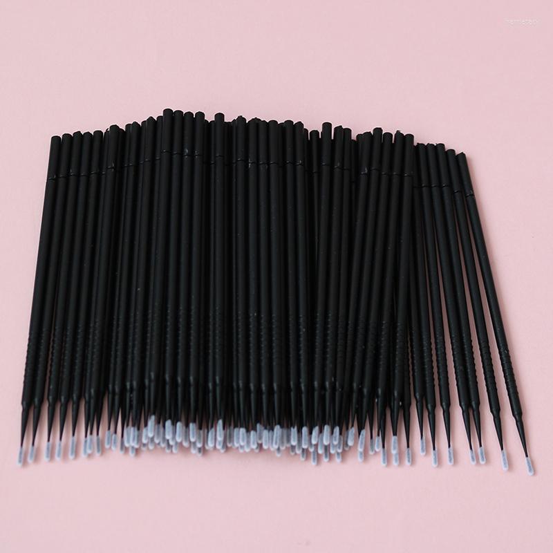 

Makeup Brushes 100Pcs/Bag Disposable Micro Swabs Brush Microswabs Non-linting Tools For Eyelash Extension Graft Removal