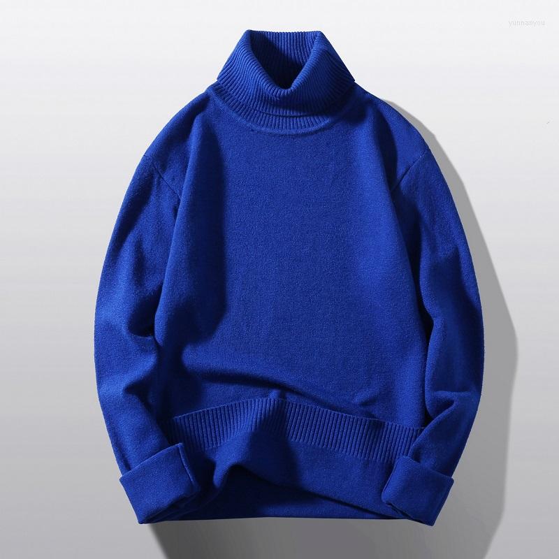 

Men's Sweaters -5XL Knitted Warm Sweater Men Turtleneck Men's Loose Casual Pullovers Autumn Winter Solid Color XXXXXL, Wine red sweater man