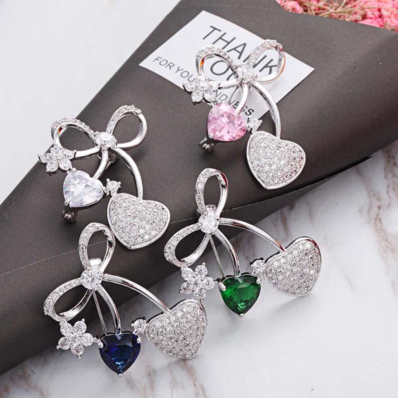 

Brooches For Women Design Boutique Fashion Bow Brooch 3A Zircon High-quality Jewelry