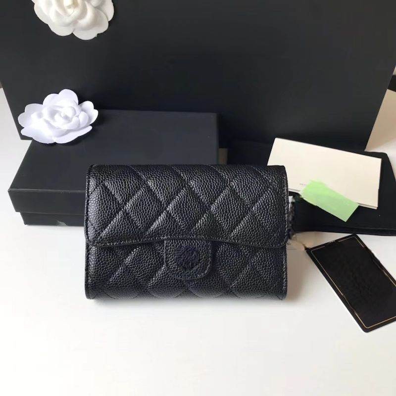 

CC bag Women designer wallet Small Wallet Card Holder Wallet Caviar Wallet Zipper Wallet Leather Wallet Quilted Fashion Bag Caviar Purses Coin Purse Clutch Bag, Cowhide