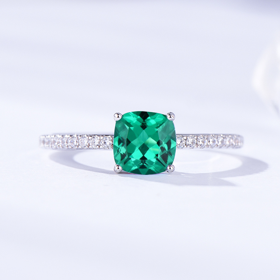 

Diaspore Gemstone Rings for Women Girls Solid 925 Sterling Silver Wedding Engagement Topaz Emerald Sapphire Ring