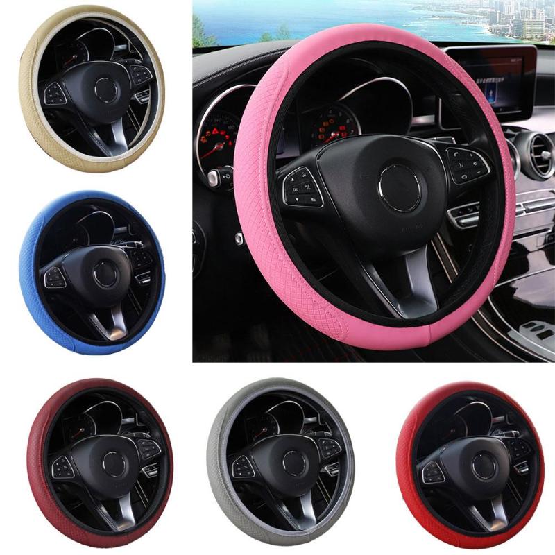 

Steering Wheel Covers Car Cover For 37-38CM Diameter Accessories Non-slip Wearproof