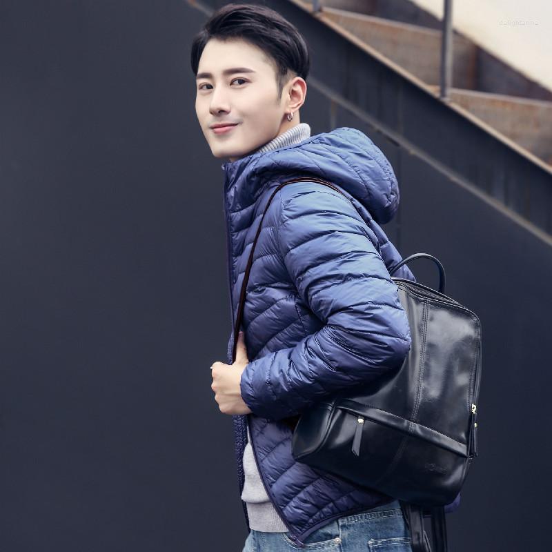 

Men's Down Winter Siyu 2022 Lightweight Jacket Hooded Plus Size Men, Black