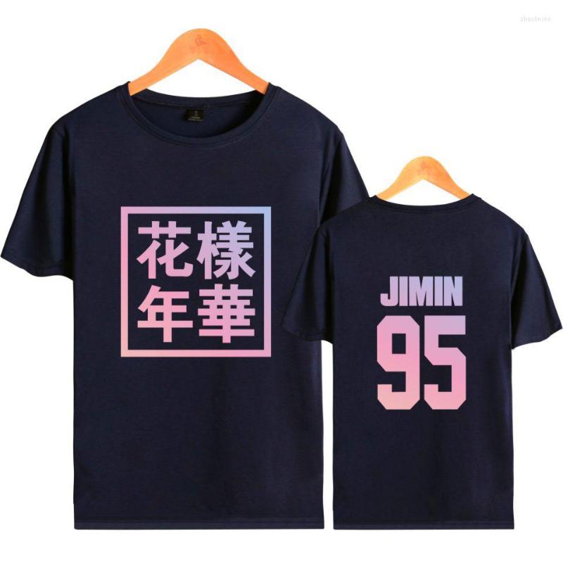 

Men's T Shirts Kpop Shirt Black Gray Color Short Sleeve T-shirt Cotton Young Forever Women Tee Casual Tops
