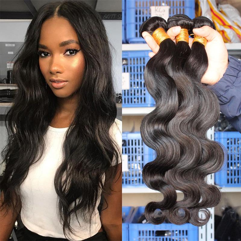 

Human Hair Bulks Brazilian Body Wave Bundles Weave Natural Color 1/3/4 Piece Remy Extensions Comingbuy