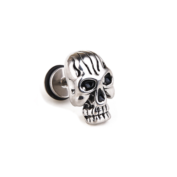 

Punk Stainless Steel Skull Stud Earrings Gold Black Punk Eye Ghost Ear Rings for Women Men Fine Fashion Jewelry Gift
