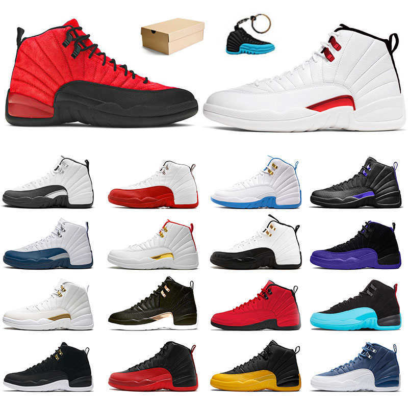 

WITH BOX Original Jumpman 23 basketball 12 12s men trainers shoes sports sneakes Blue University Gold Ice Cream Flu Game Dark Concord high jordas, B34 cherry