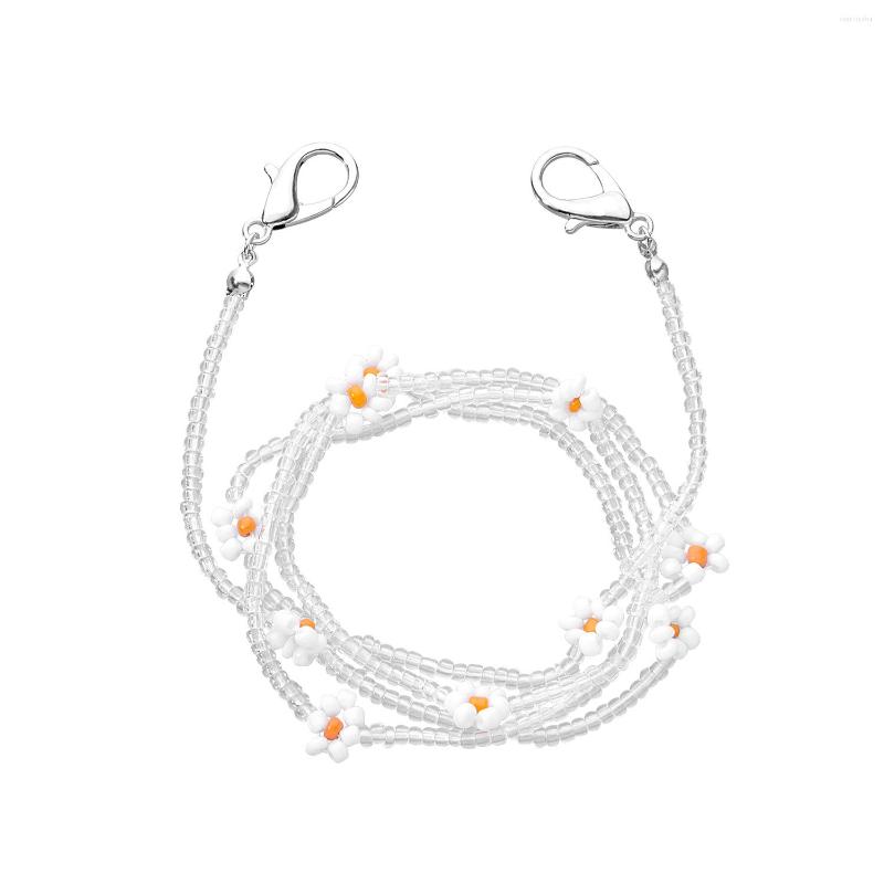

Chains Colorful Flower Bead Glasses Chain Fashion Daisy Anti-lost Mask Girls Women Collares