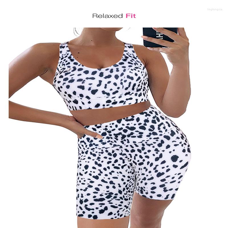 

Women' Two Piece Pants Fashion Women Sleeveless Sports Suit Knee Length Fitness Gym Wear Lady Running Clothing, Ivory
