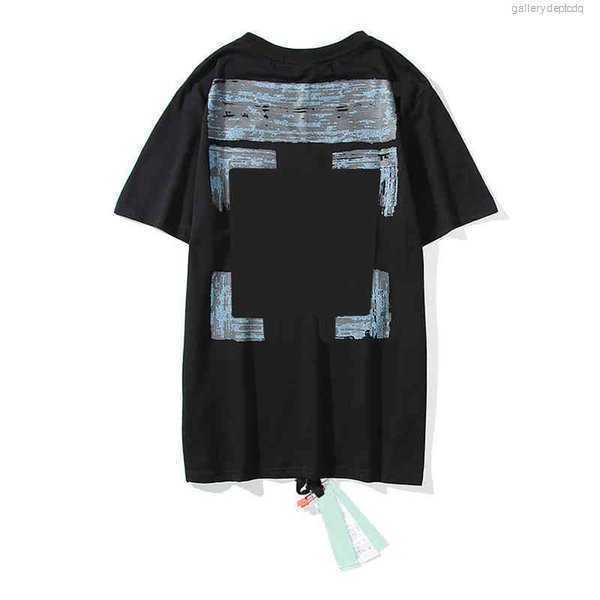 

Men' T-shirts 2022 Brand Offs t Shirts Summer Hip Hop Men Streetwear Letter T-shirts Womens Designers Shirt Skateboards Oil Painting Black 1581TS, 17