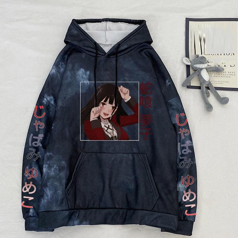 

Men's Hoodies Kakegurui Anime Winter Pullovers Streetswear Men/woman Long Sleeve Sweatshirt Harajuku Hoody, Pink