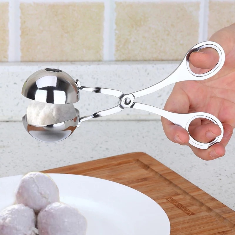 

Meat Baller Maker Poultry Tools Stainless Steel Tongs Cake Pop Melon Cookie Rice Dough Ice Fruits Meatball Cream Kitchen Tools 1223623