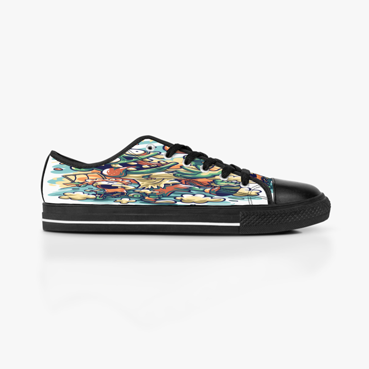 

Custom shoes Classic Canvas Low cut Skateboard casual triple black Accept customization UV printing low mens womens sports sneakers Breathable color 106, Notice