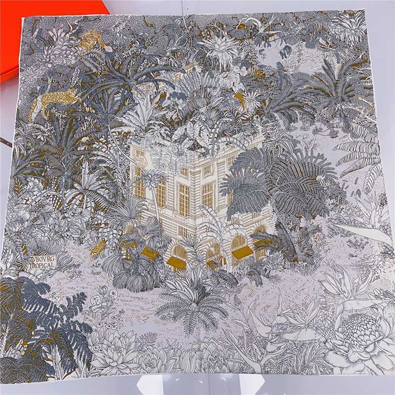 

Scarves 90 90cm Luxury Women Square Silk Scarf Satin Headscarf Designer Foulard Hijab Print Shawl Wrap Female Neckerchief Brand Scarves T220919