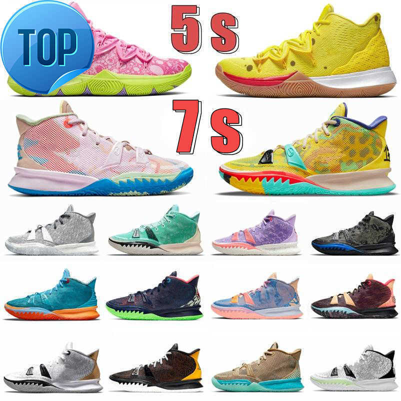 

TOP Basketball Shoes Men Trainers Sports Sneakers Irving 5S Sponge Sandy Creator Hendrix One World 1 People Chip Copa Grind Kyrie 7 Mens Horus, Color#18
