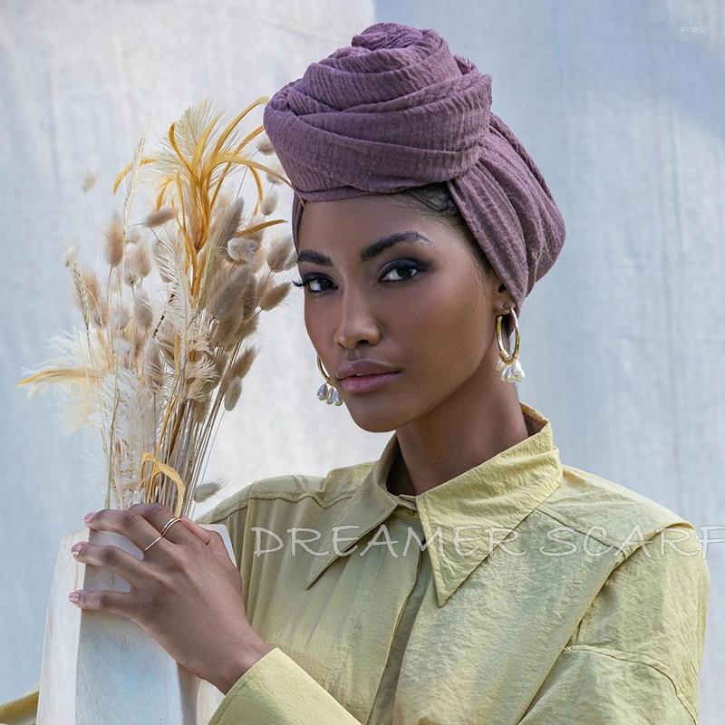 

Scarves Sell Women Muslim Crinkle Hijab Scarf Soft Cotton Headscarf Islamic Head Wraps Femme Musulman Women's Bandana 90 180cm