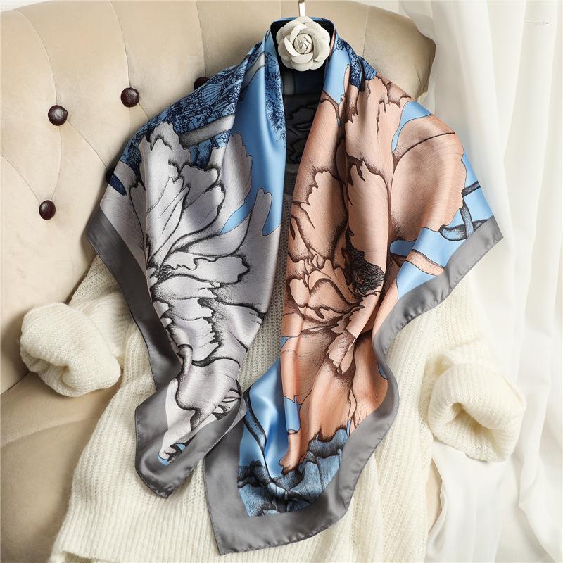 

Scarves Fashion Silk Scarf Female Print Women Wraps Ladies Shawls Beach Hijabs Head FJ472