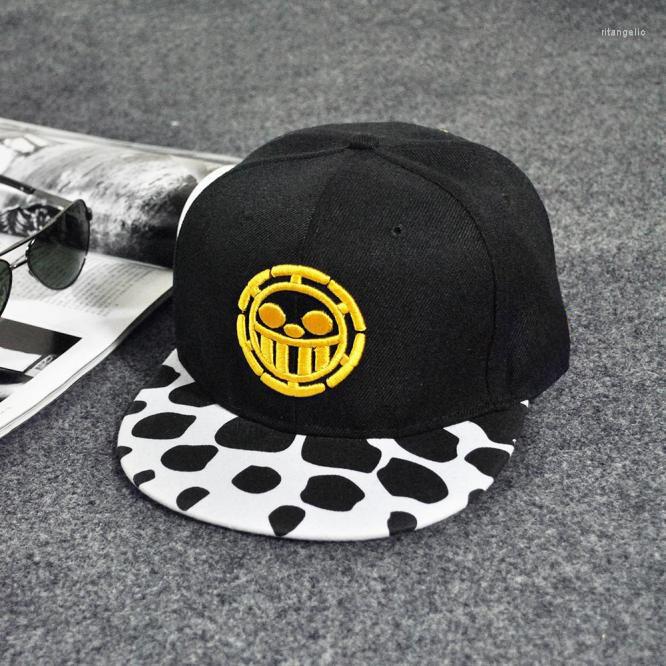 

Ball Caps Fashion Embroidery Snapback Boy Hiphop Hat Adjustable Baseball Cap Unisex, Black