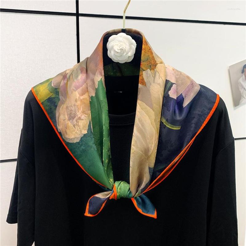 

Scarves Double Side Print Horse Sqaure Scarf For Women Luxury Large Beach Stoles Bufanda Headkerchief Hijab Shawl Wraps Echarpe