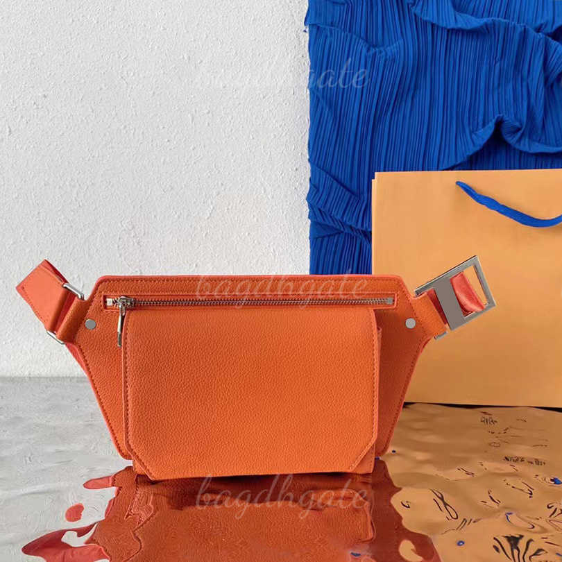

Designers Lvity Luxurys bag Bumbag men fanny pack classic waist crossbody shoulder packbag Bumbagss belt wallet Leather solid, Orange