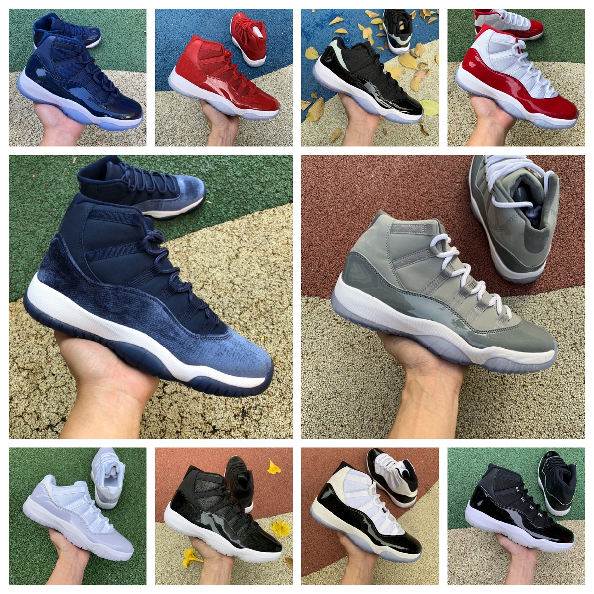 

Retro 11 11s Basketball Shoes Jumpman Mens Women Cap and Gown Pure Violet Cool Grey Concord Bred win like 96 Midnight Navy Jubilee 25th Anniversary UNC Sports Sneakers, Bubble package bag