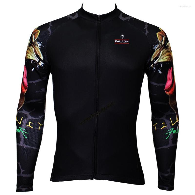 

Racing Jackets Black Lion Arm Bike Riding Jersey For Winter Long Sleeved Dirt Jerseys Cool Yong Boys Larger Size