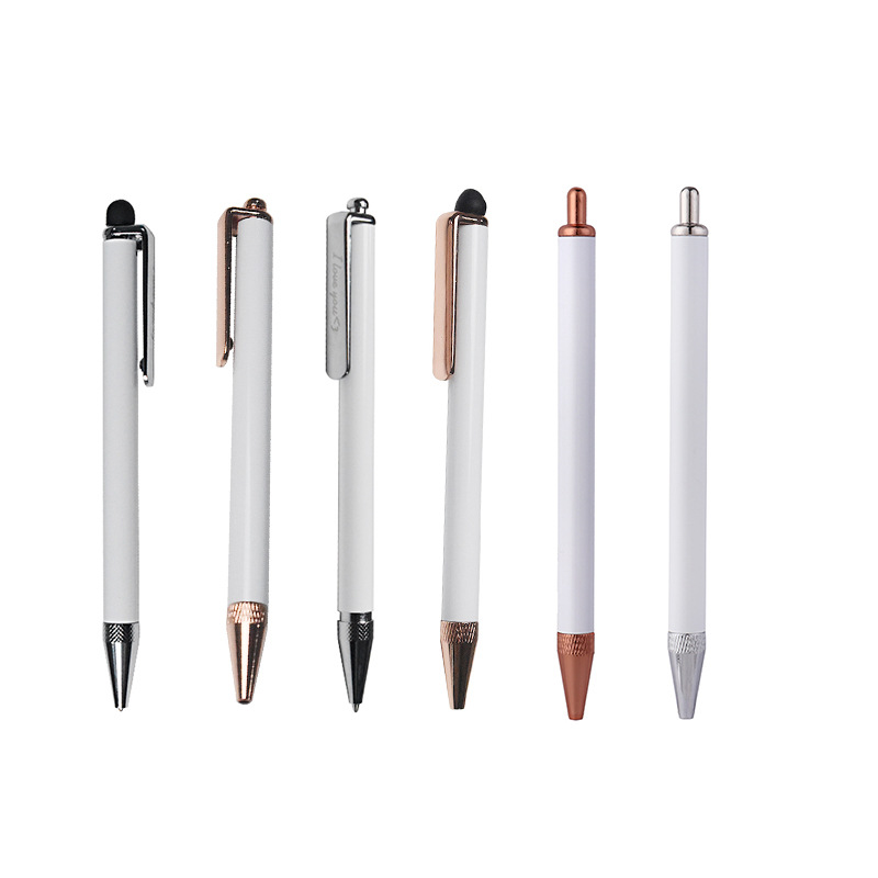 

Sublimation Ballpoint Pens Heat Transfer White Zinc Alloy Material Customized Pen School Office Supplies Z11 Highest quality