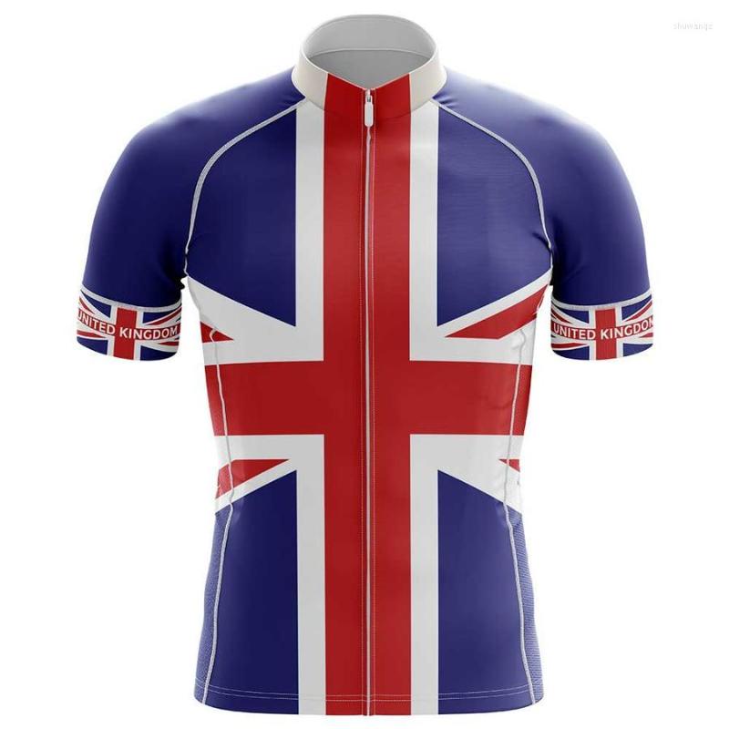 

Racing Jackets POWER BAND United Kingdom NATIONAL ONLY SHORT SLEEVE CYCLING JERSEY SUMMER WEAR ROPA CICLISMO