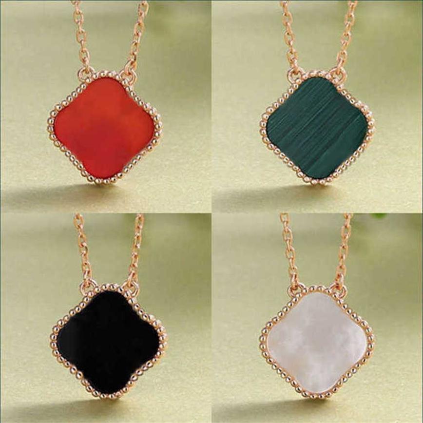 

Fashion Pendant Necklaces Elegant Clover Necklaces Gift for Woman cleef Jewelry Party Wedding Couple van Luxury2542