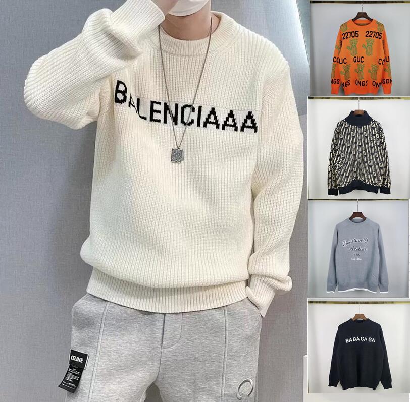 

sweater hoodie Men's designers Allover letter high quality tech Fleeces sweaters printed otton knit crewneck Men women letter Paris sportswear 20 styles choose, C11