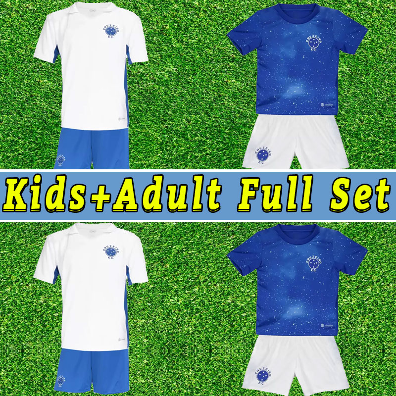 

2022 2023 camisa Cruzeiro soccer jerseys home away third 22 23 GIOVANNI EDU BRUNO JOSE football Camiseta de Raposas 100 anos men kids child adult Full Kits, Away+patch