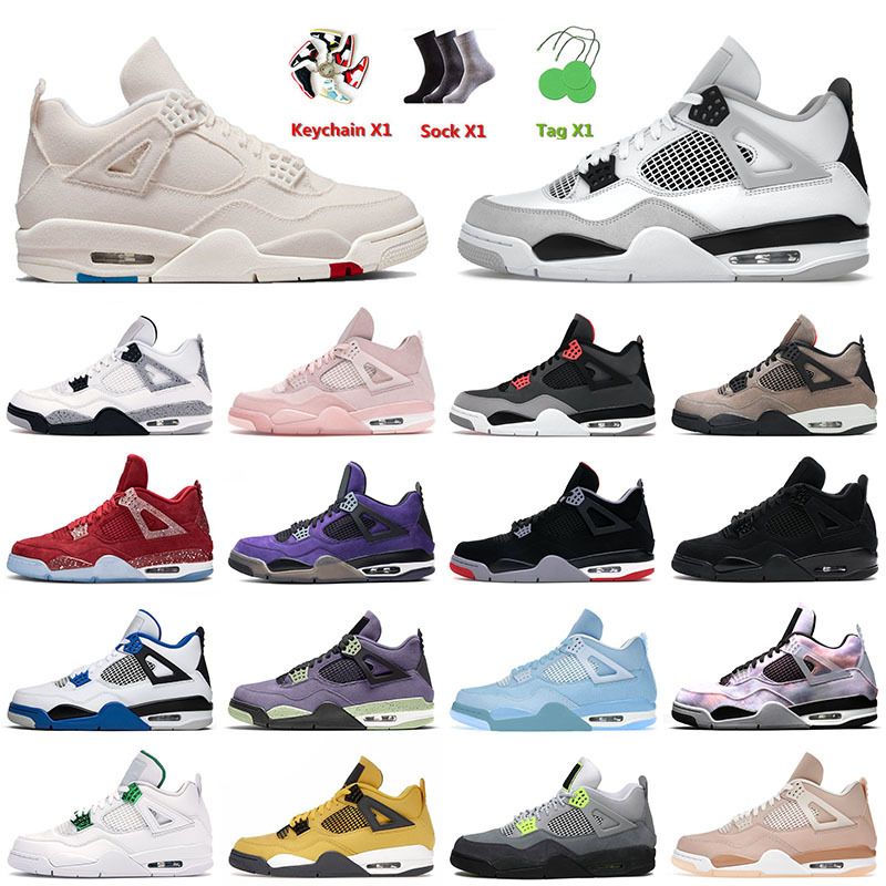 

Top Jumpman OG Mens Basketball Shoes Canvas Military Black Jorda Jorden 4 4s IV Shimmer Bred Cactus Jack Outdoor Trainers Sneakers Size, D4 new bred 36-47